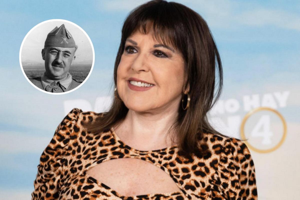 Loles León en la presentación de una película