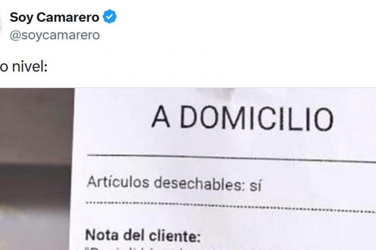 El ticket publicado por Soy Camarero de unos ravioli.