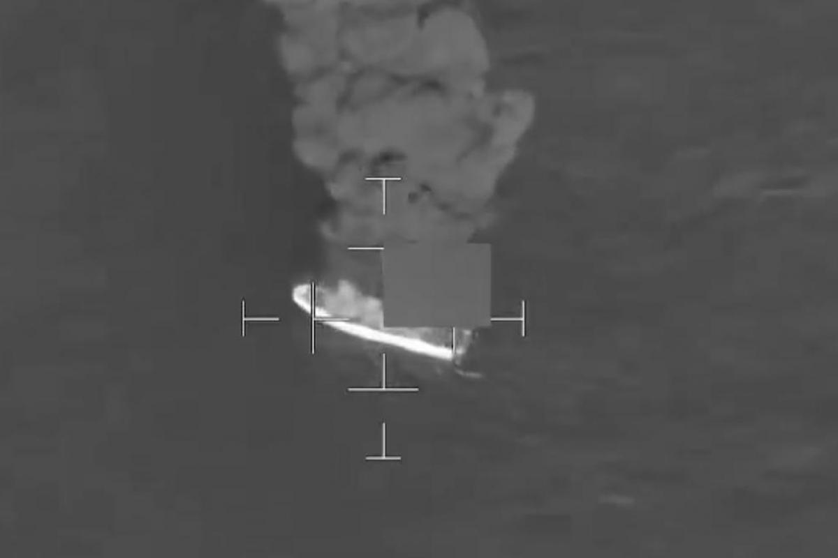 La última presunta narcolancha que ha bombardo en el Pacífico.