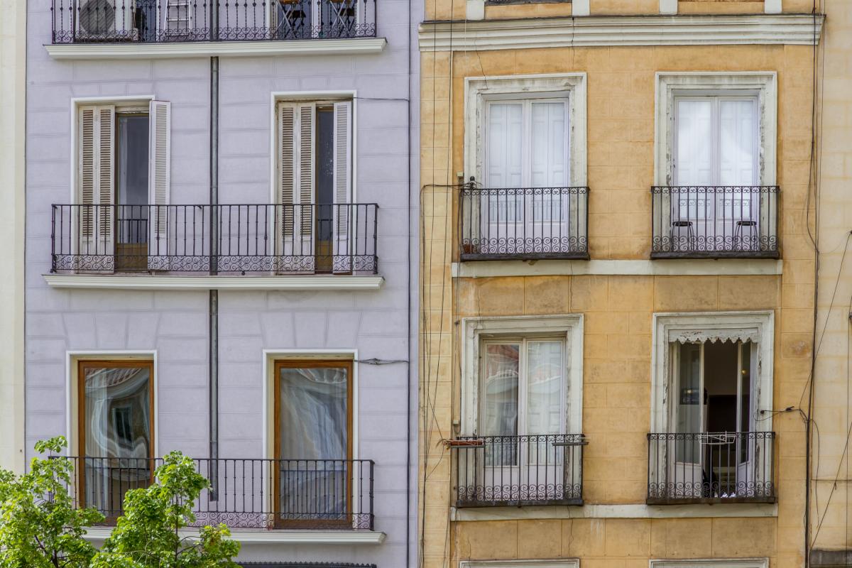 Una fachada de Madrid