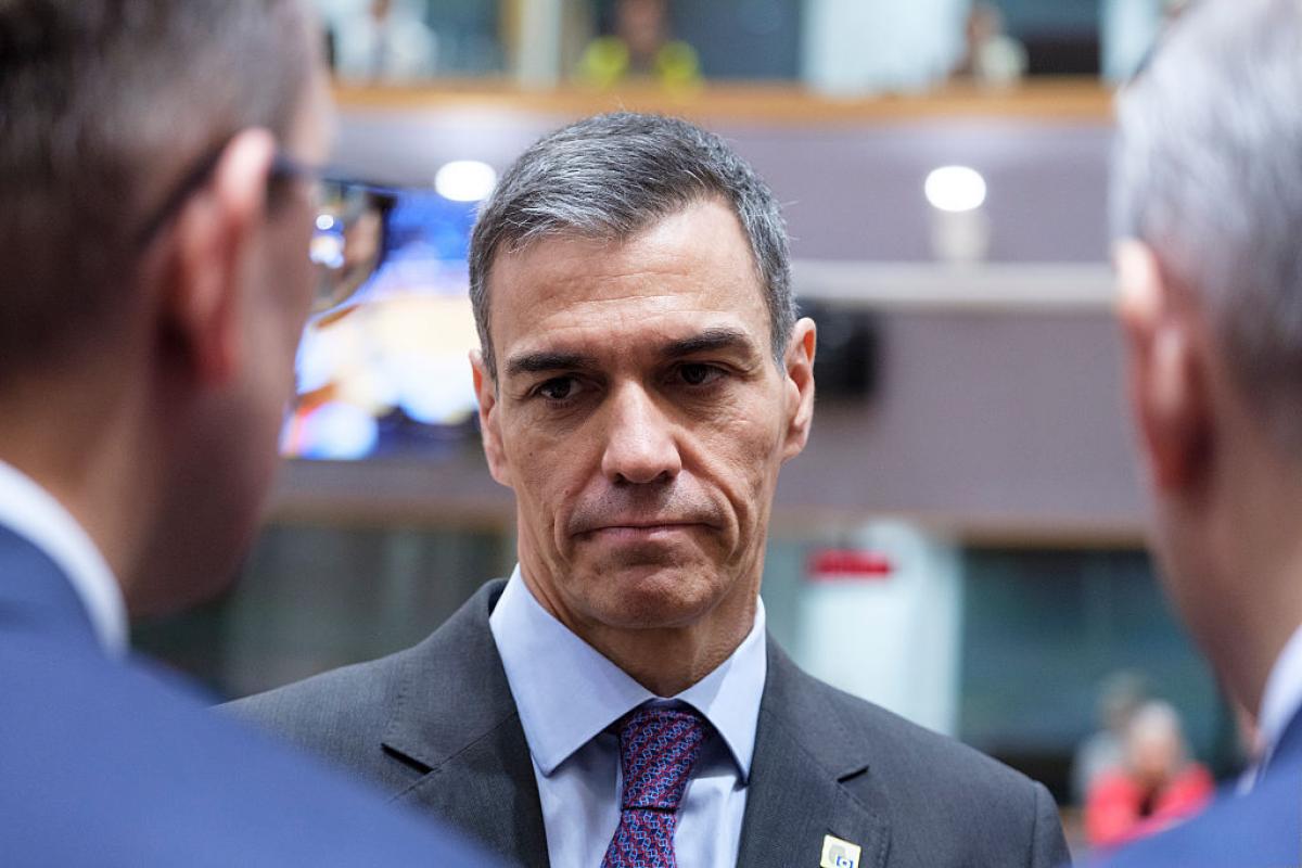 El presidente del Gobierno, Pedro Sánchez, en la cumbre de líderes de la UE de Bruselas.