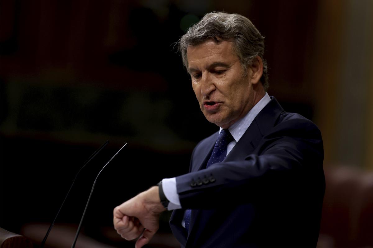 El líder del Partido Popular, Alberto Núñez Feijóo.