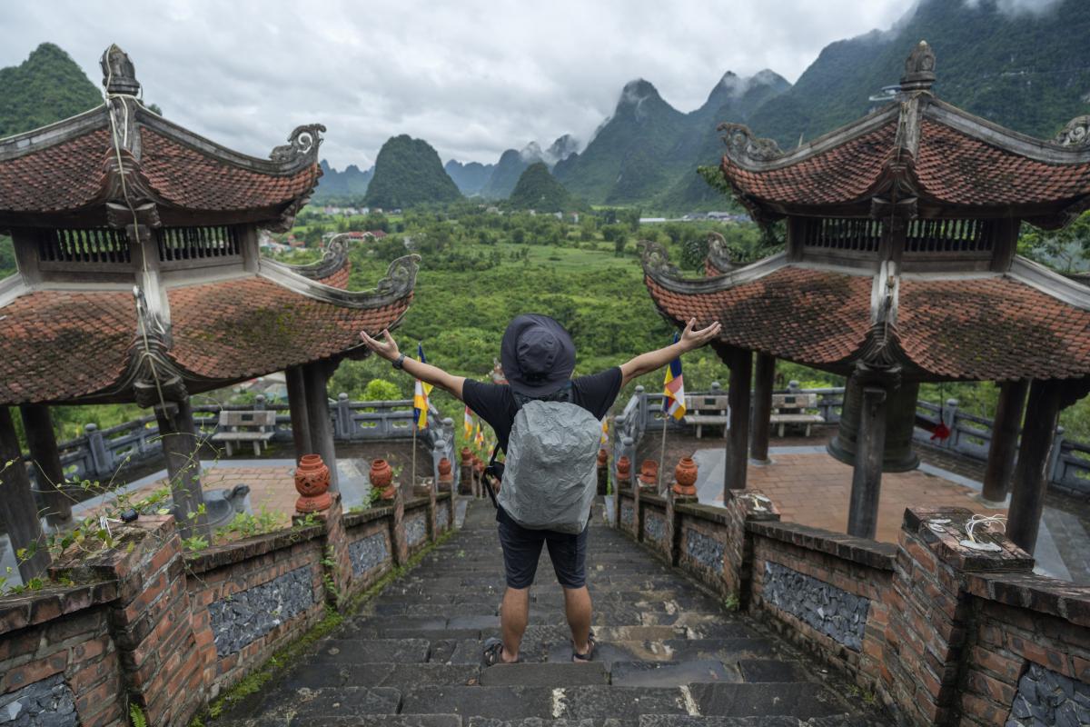 Un turista, en Vietnam.
