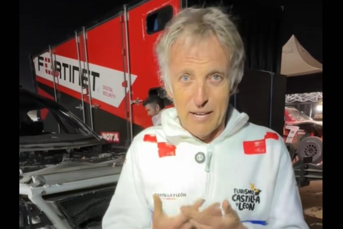 Jesús Calleja tranquiliza a sus seguidores tras sufrir un aparatoso accidente durante una de las pruebas del Dakar 2026