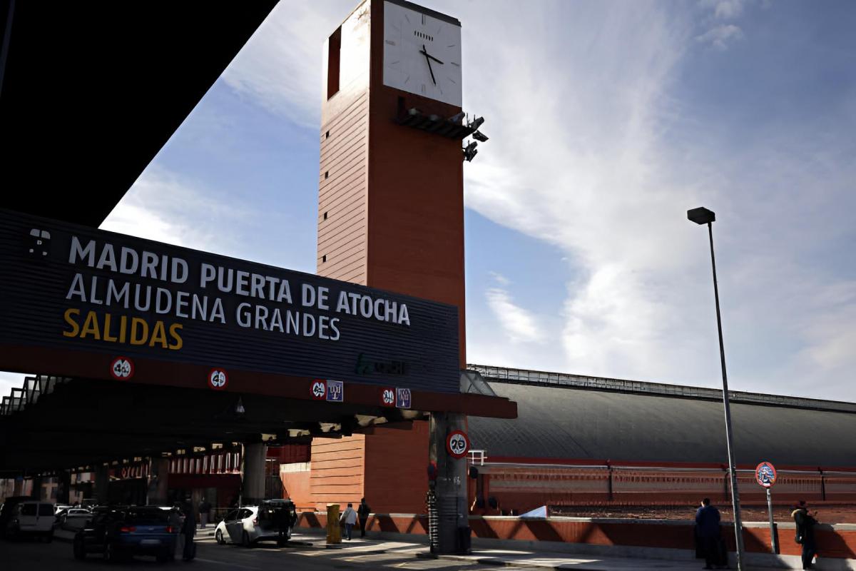 La entrada de la estación madrileña de Atocha