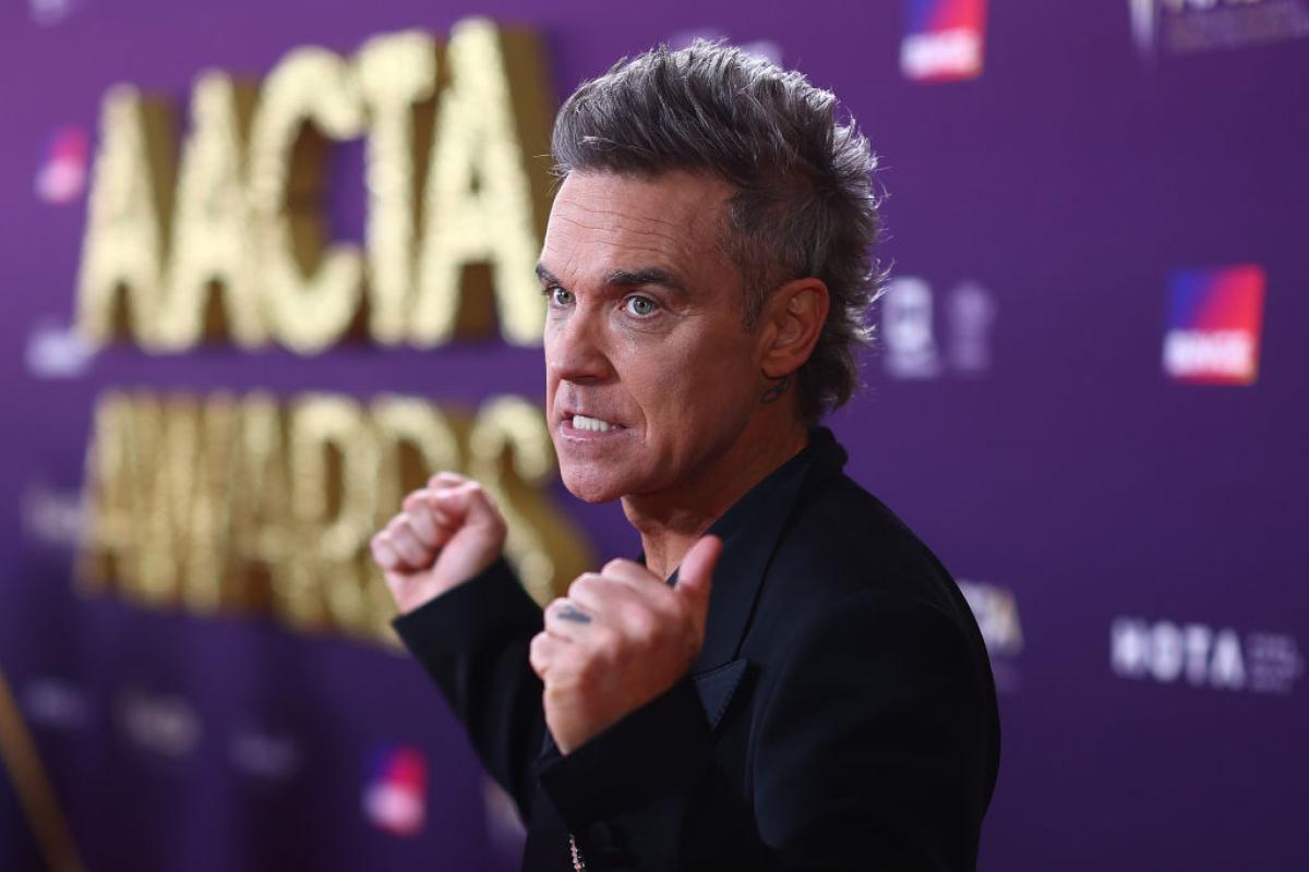 Robbie Williams en los premios AACTA en febrero de 2025.