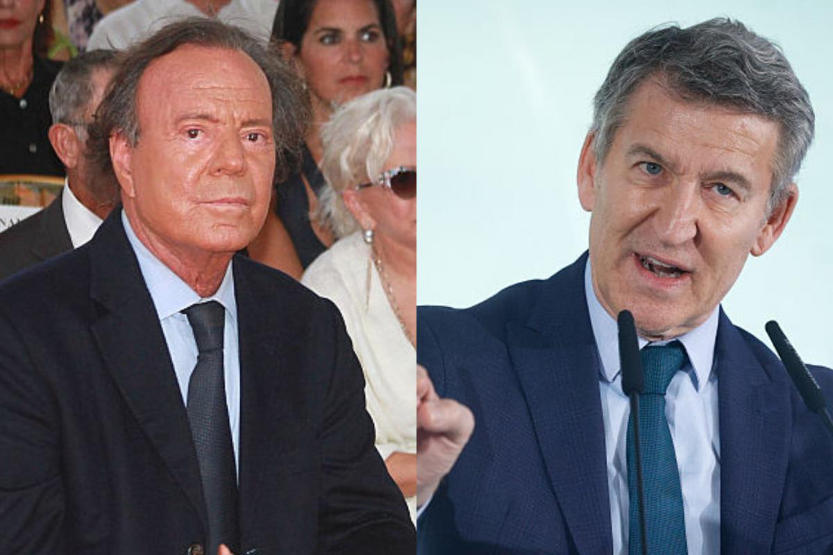 Julio Iglesias y Alberto Núñez Feijóo