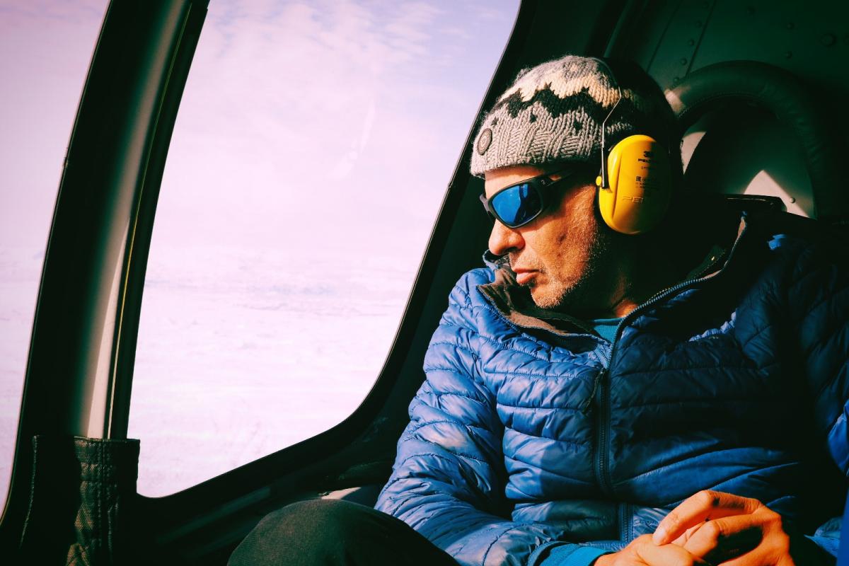 El aventurero Ramón Larramendi.