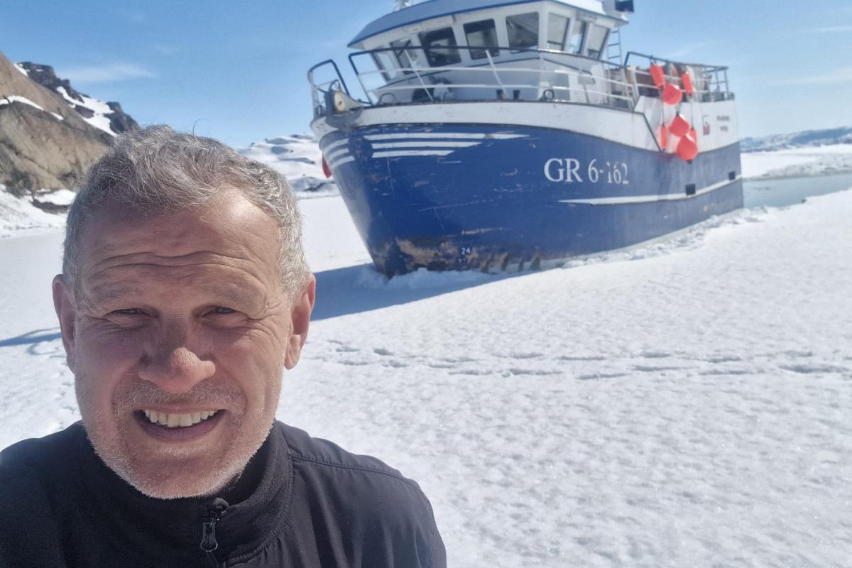 Ramón Larramendi, en Groenlandia.