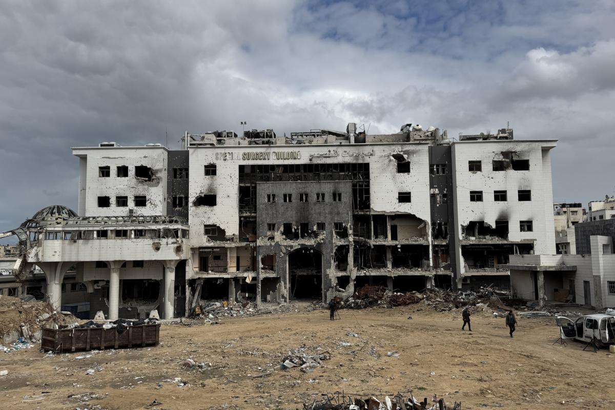 El hospital Al Shifa, gravemente destruido en la ciudad de Gaza, en una imagen difundida por MSF.