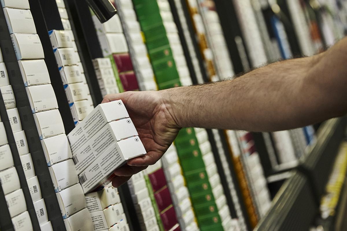 Imagen de archivo de productos farmacéuticos.