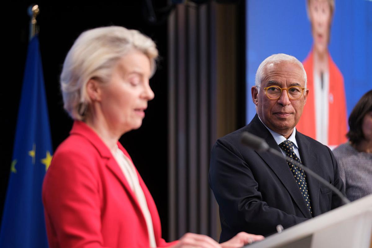 Ursula von der Leyen y António Costa