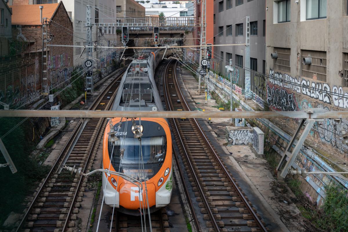 Foto de archivo de un tren de Rodalies.