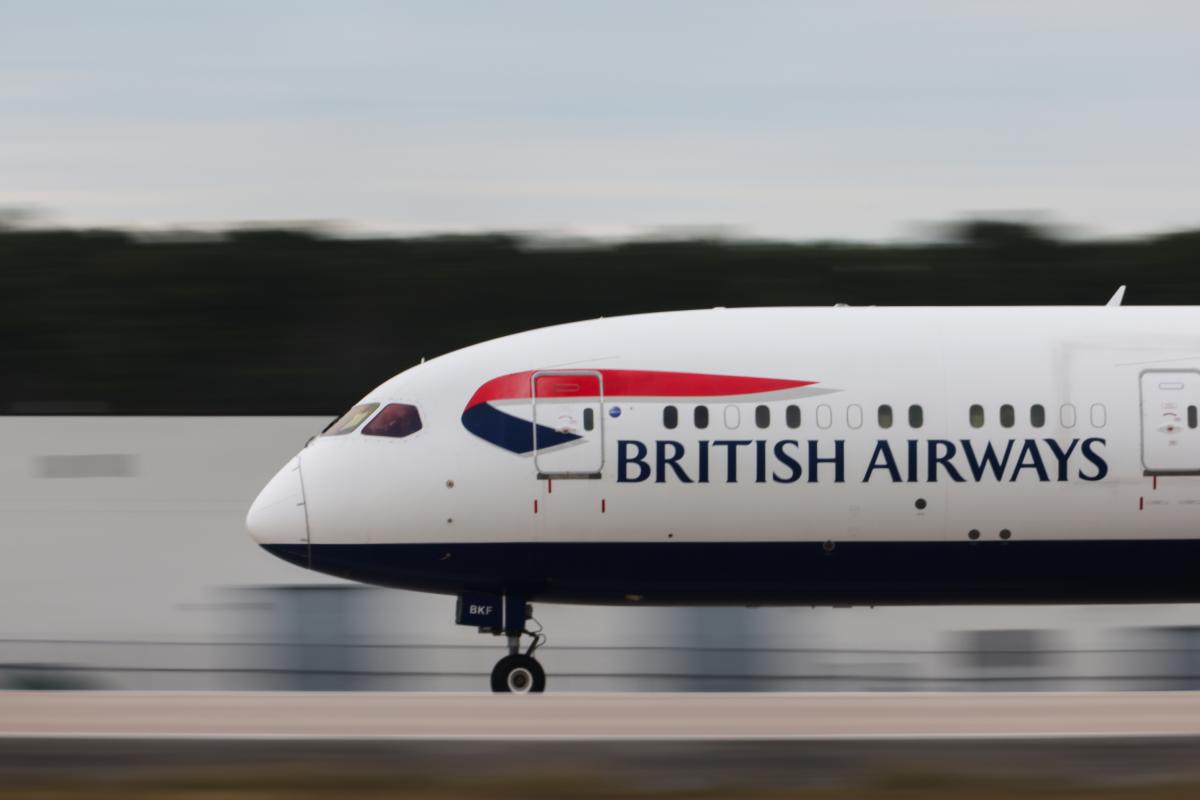Avión de British Airways.