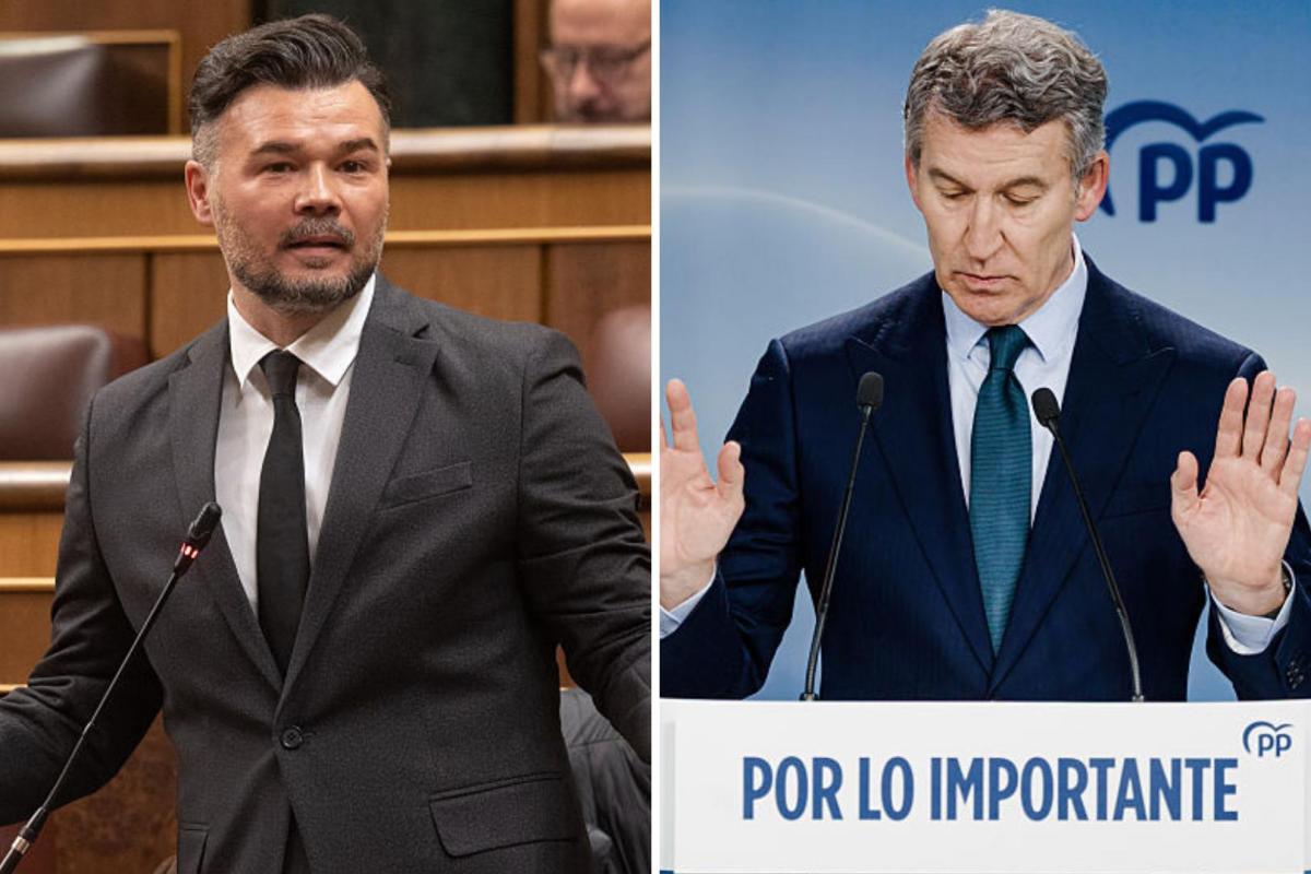 Gabriel Rufián y Alberto Núñez Feijóo.