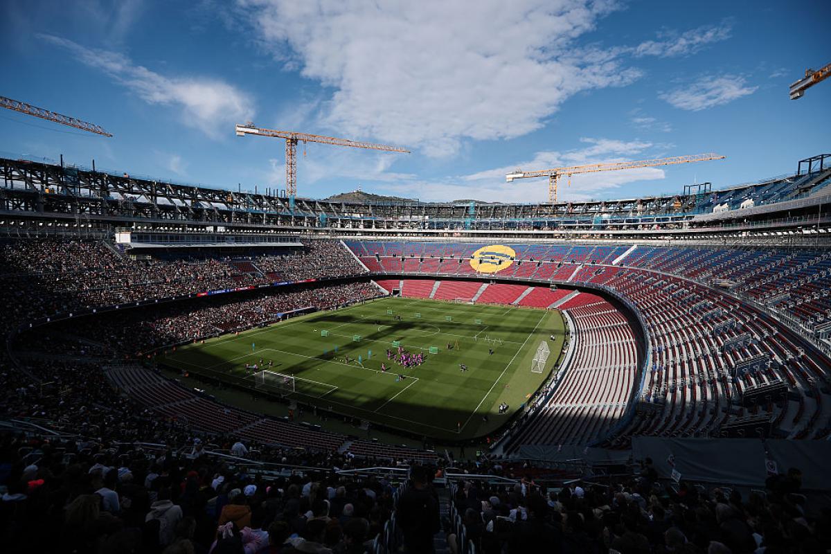 Vista general del Spotify Camp Nou que, tras su remodelación, superará la capacidad de 100.000 espectadores, el de mayor capacidad en España.