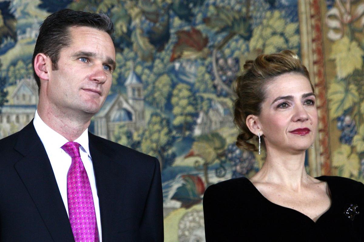 La infanta Cristina e Iñaki Urdangarin en el 70 cumpleaños del rey Juan Carlos en El Pardo