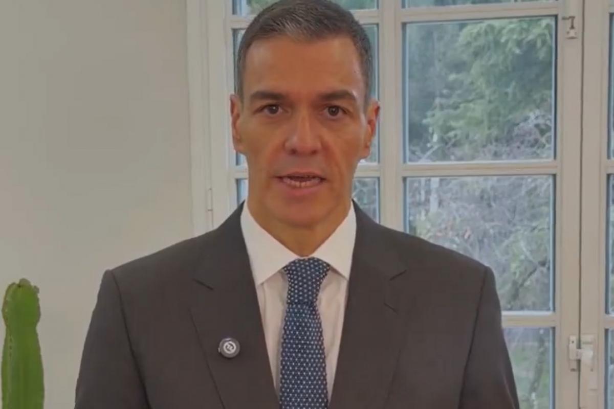El vídeo de Pedro Sánchez en la red social X.