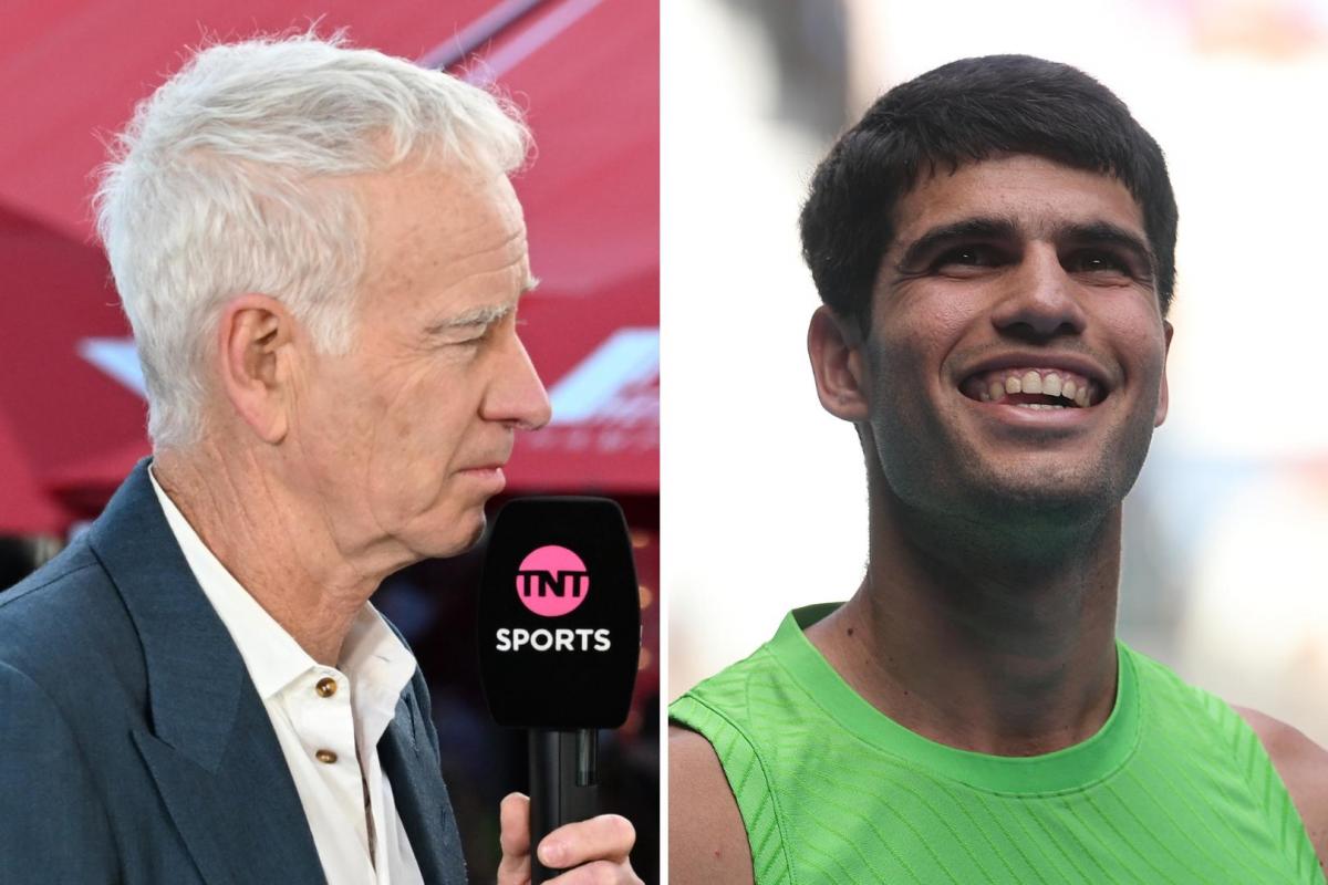 John McEnroe y Carlos Alcaraz.