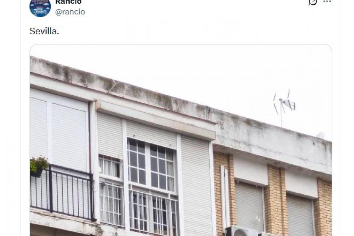 El tuit de @rancio sobre lo que se ha visto en Sevilla.