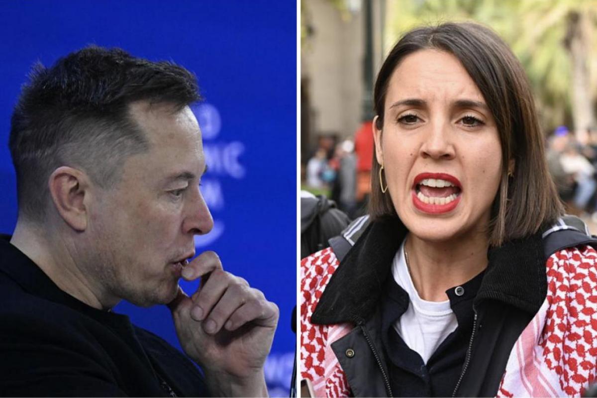 Elon Musk e Irene Montero.