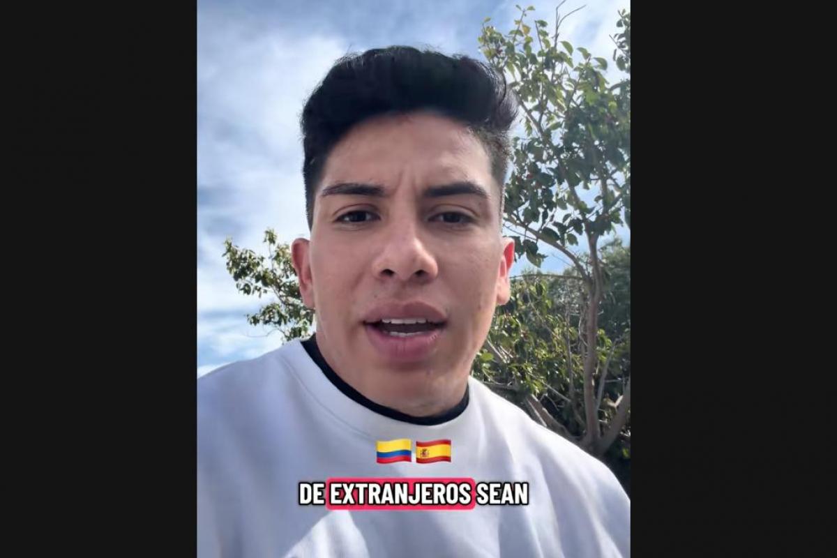 Extracto del vídeo de Santiago hablando de la regularización masiva de migrantes.