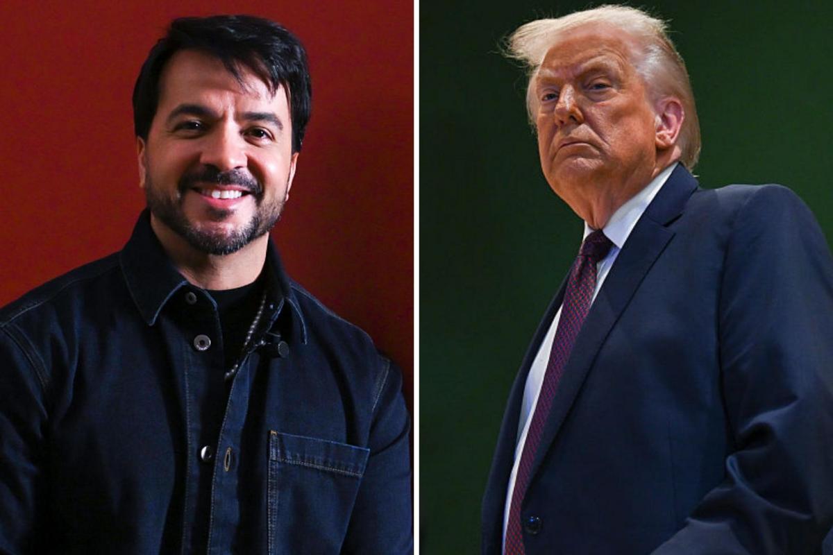 Luis Fonsi y Donald Trump.