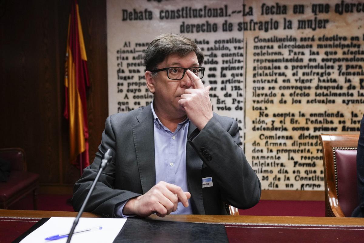 El exdirigente socialista Paco Salazar, en el Senado