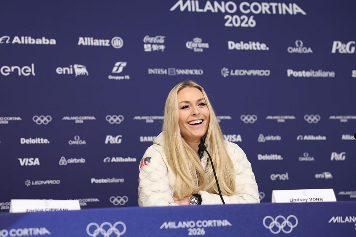 Lindsey Vonn, gran estrella de los Juegos Olímpicos de Milán-Cortina d'Ampezzo