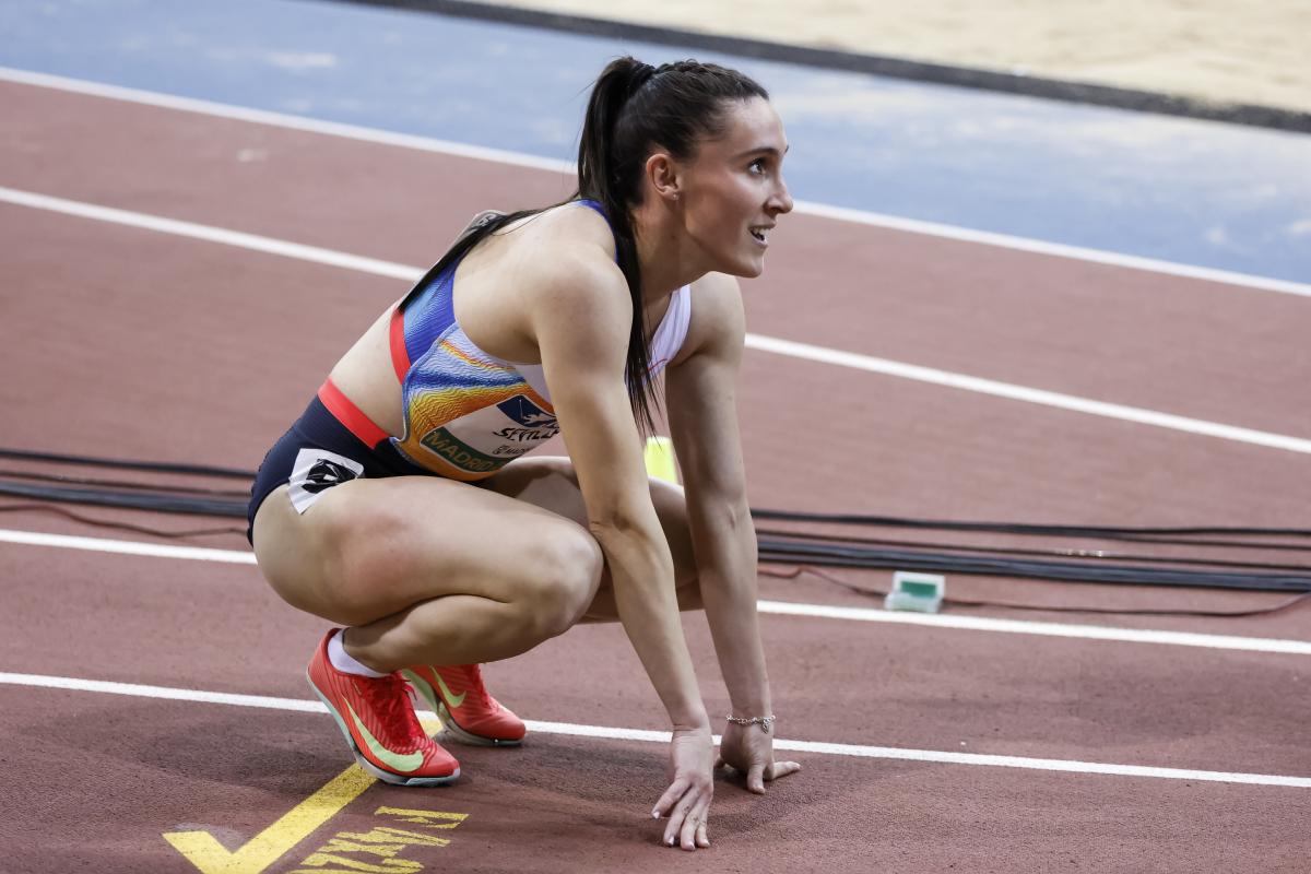 La atleta Paula Sevilla en Madrid.