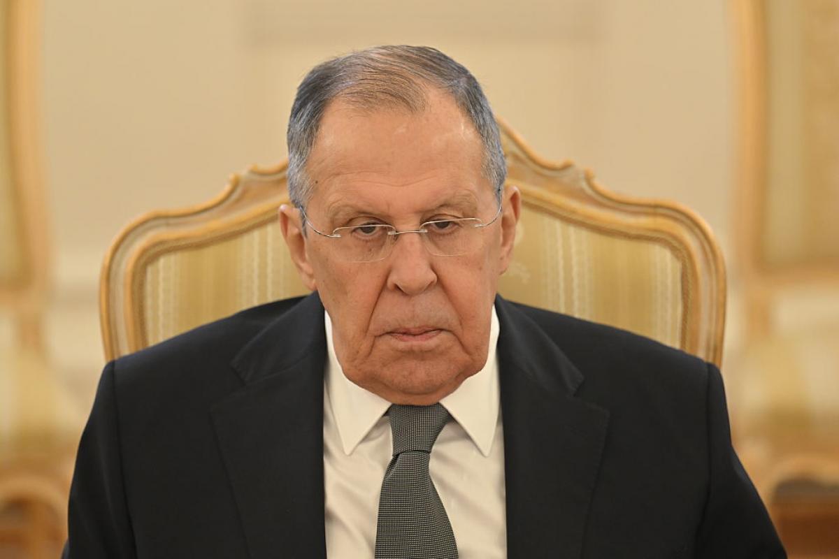 El ministro de Asuntos Exteriores ruso, Serguéi Lavrov, durante una reunión con su homólogo suizo, Ignazio Cassis, en Moscú, el 6 de febrero de 2026.