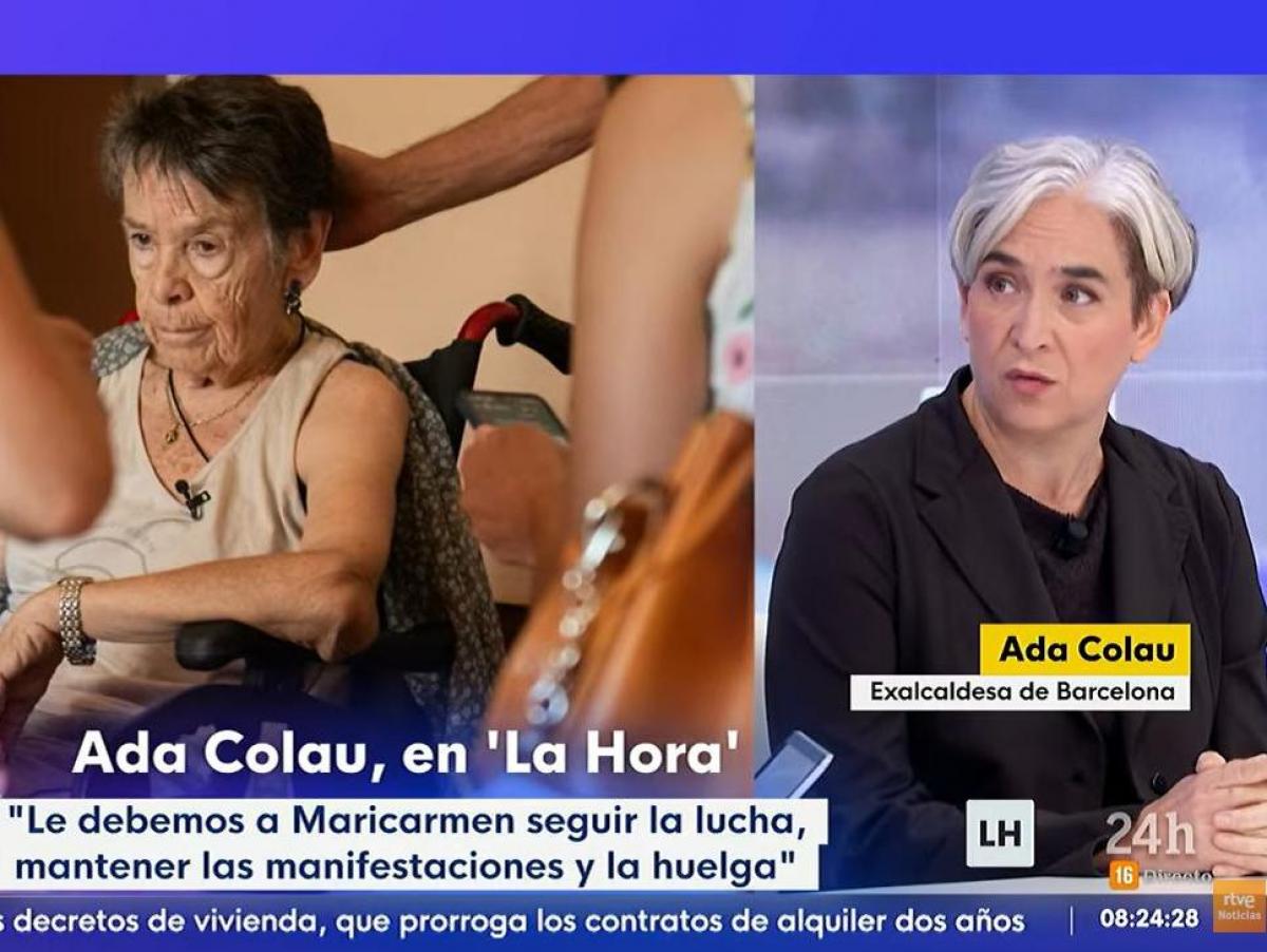 Ada Colau resume en dos palabras lo que sintió al conocer la muerte de Maricarmen: "Ha marcado un antes y un después en este país"