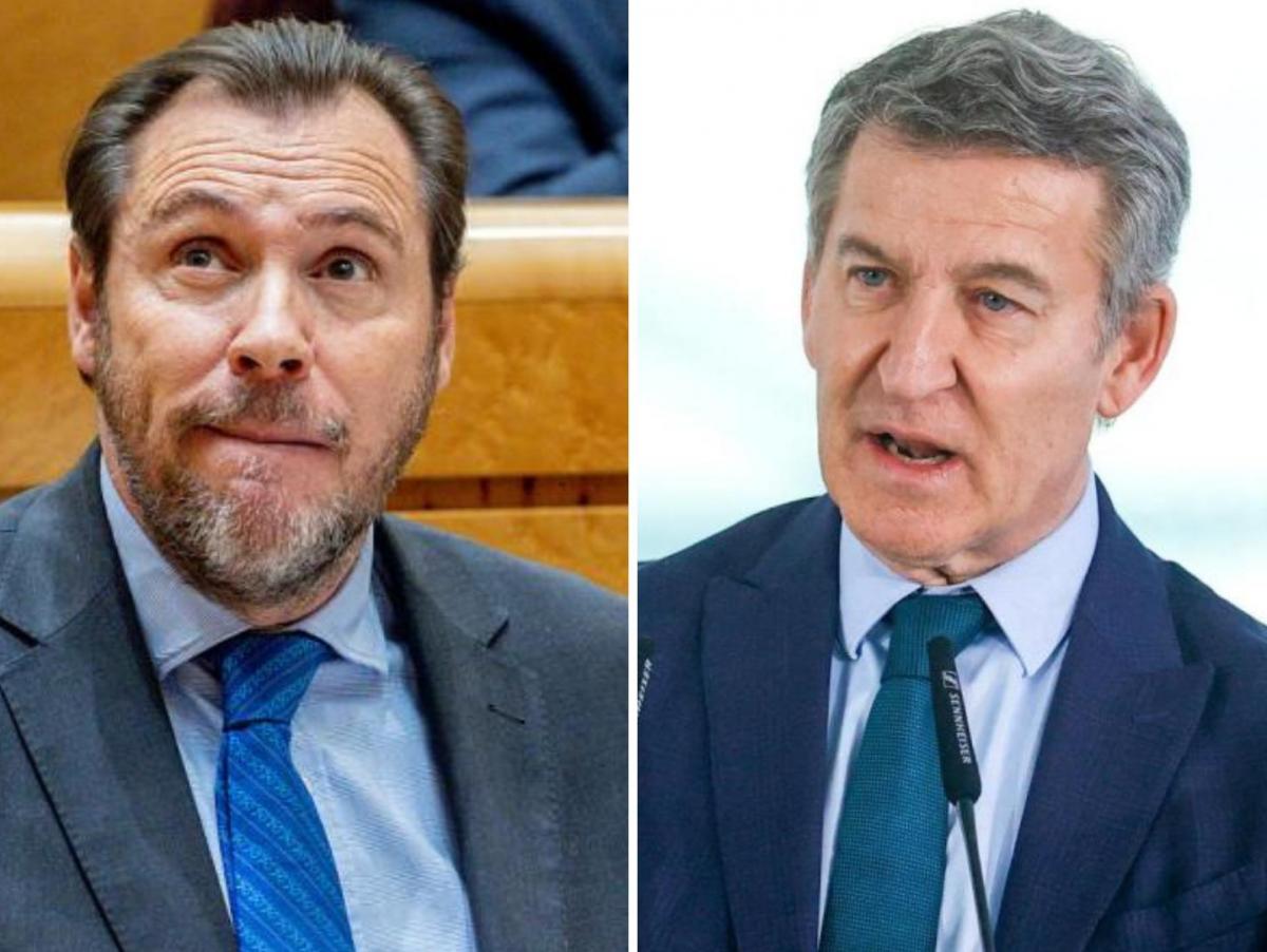 Óscar Puente repara en el gesto que hace Feijóo cuando habla de "los jetas": "Lo que es el subconsciente"