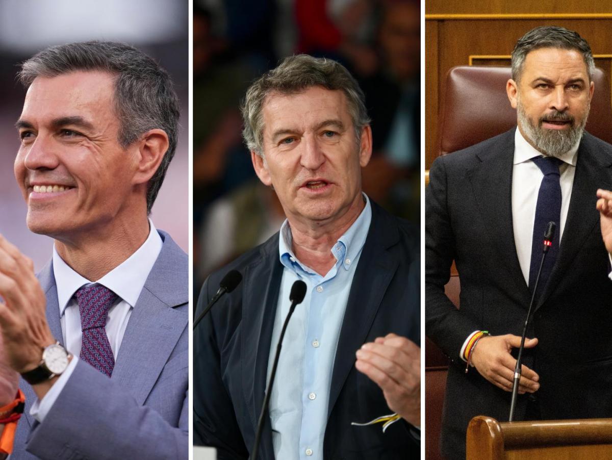 Pedro Sánchez, Feijóo o Abascal: quién prefieren los españoles como presidente según las últimas encuestas