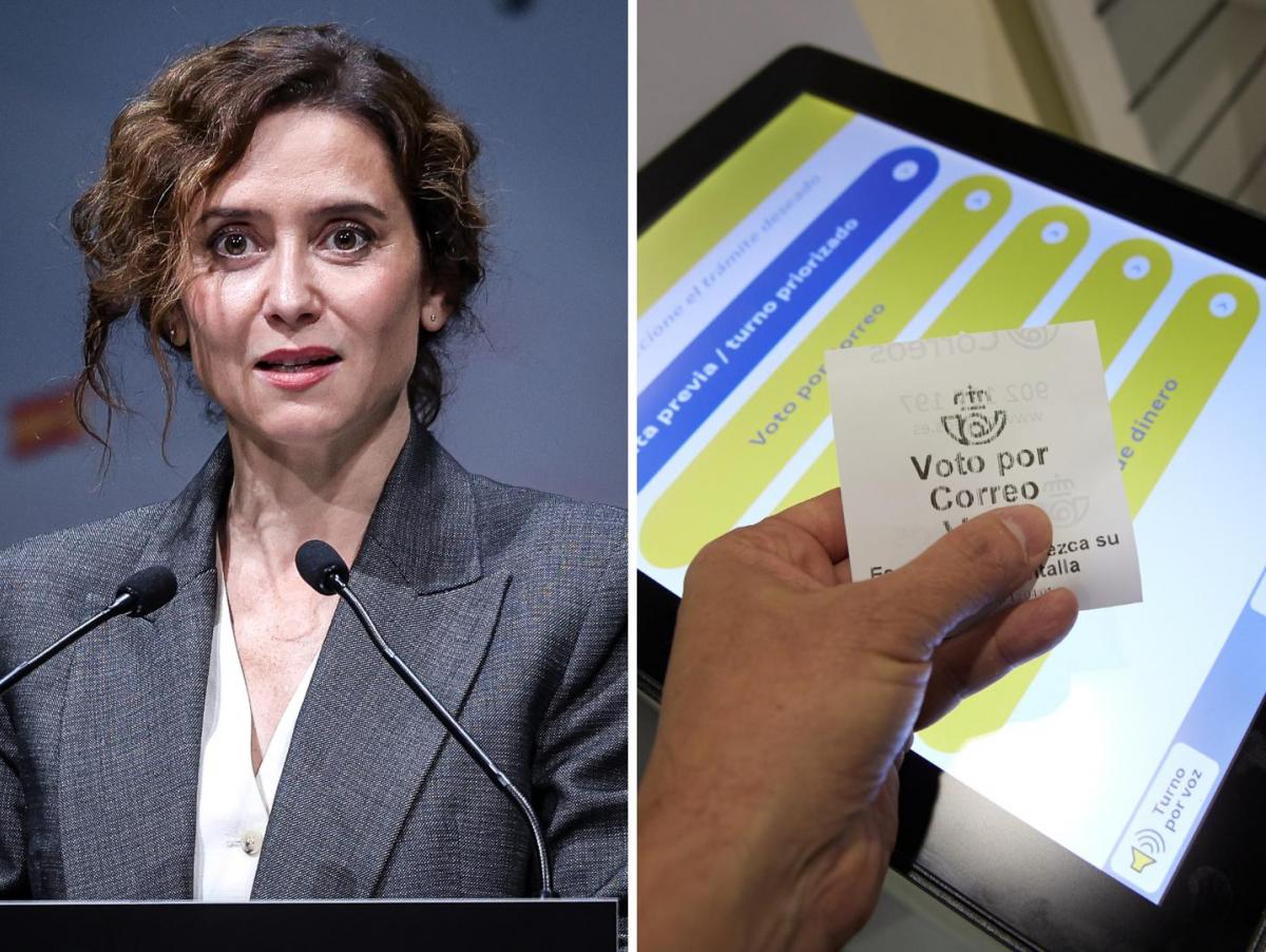 Así viaja un voto por correo desde la ventanilla hasta la urna: los controles que tendría que burlar el pucherazo del que habla Ayuso