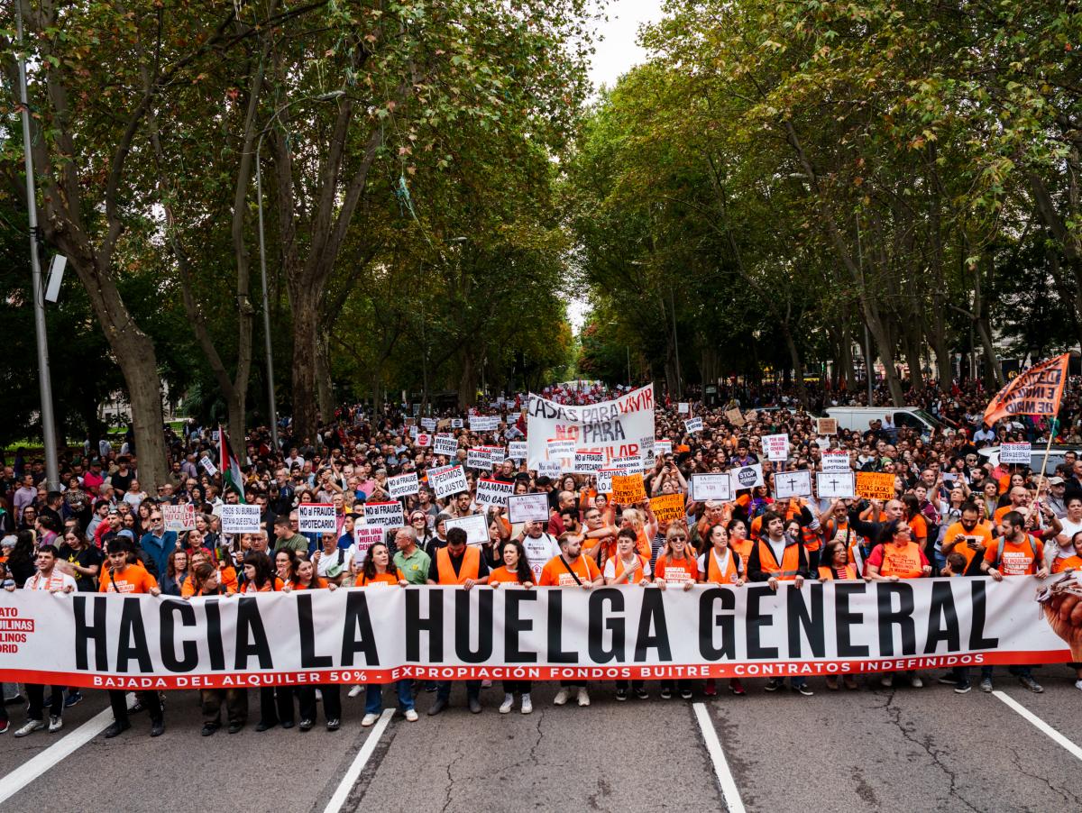 Los sindicatos llaman a la huelga general por la vivienda el 11 de noviembre