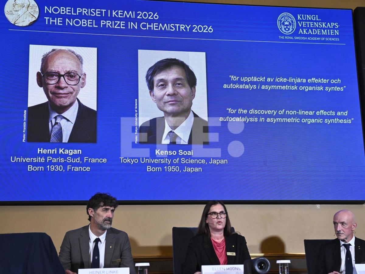 Henri Kagan y Kenso Soai, Premio Nobel de Química 2026 por sus descubrimientos en la síntesis orgánica asimétrica
