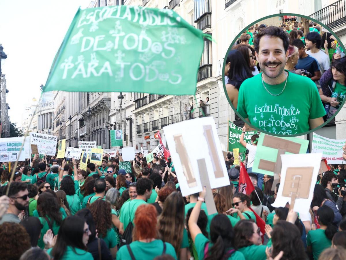 Raúl Araque, orientador educativo en la Comunidad de Madrid: "La UNESCO dice que debemos tener un máximo de 250 alumnos, pero yo he llegado a estar por encima de 1.000"