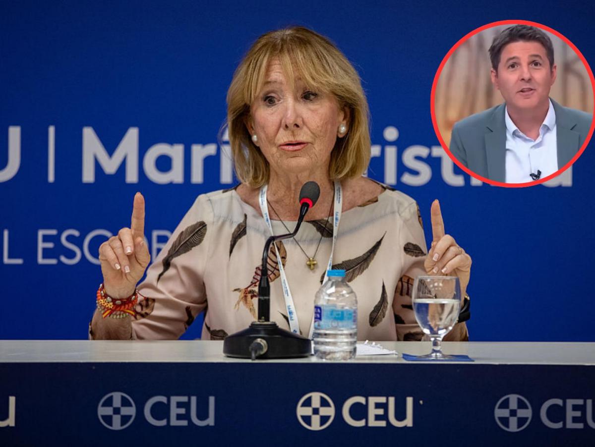 Esperanza Aguirre dice que hay que prohibir las manifestaciones por la calzada y Jesús Cintora da la vuelta a la tortilla con un vídeo