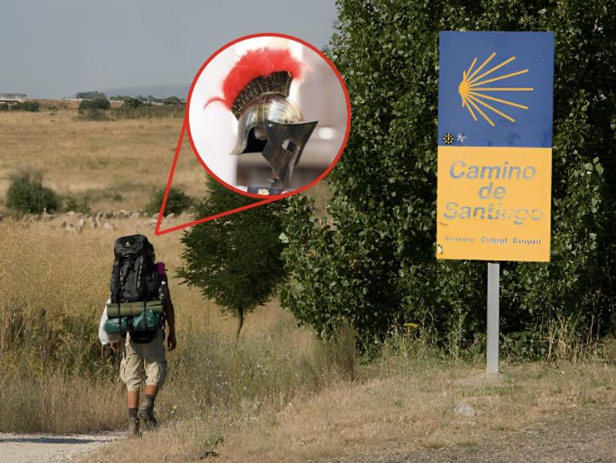 Miquel Fornera recorre seis etapas del Camino de Santiago con armadura de legionario romano: "Eran máquinas preparadas para marchar"
