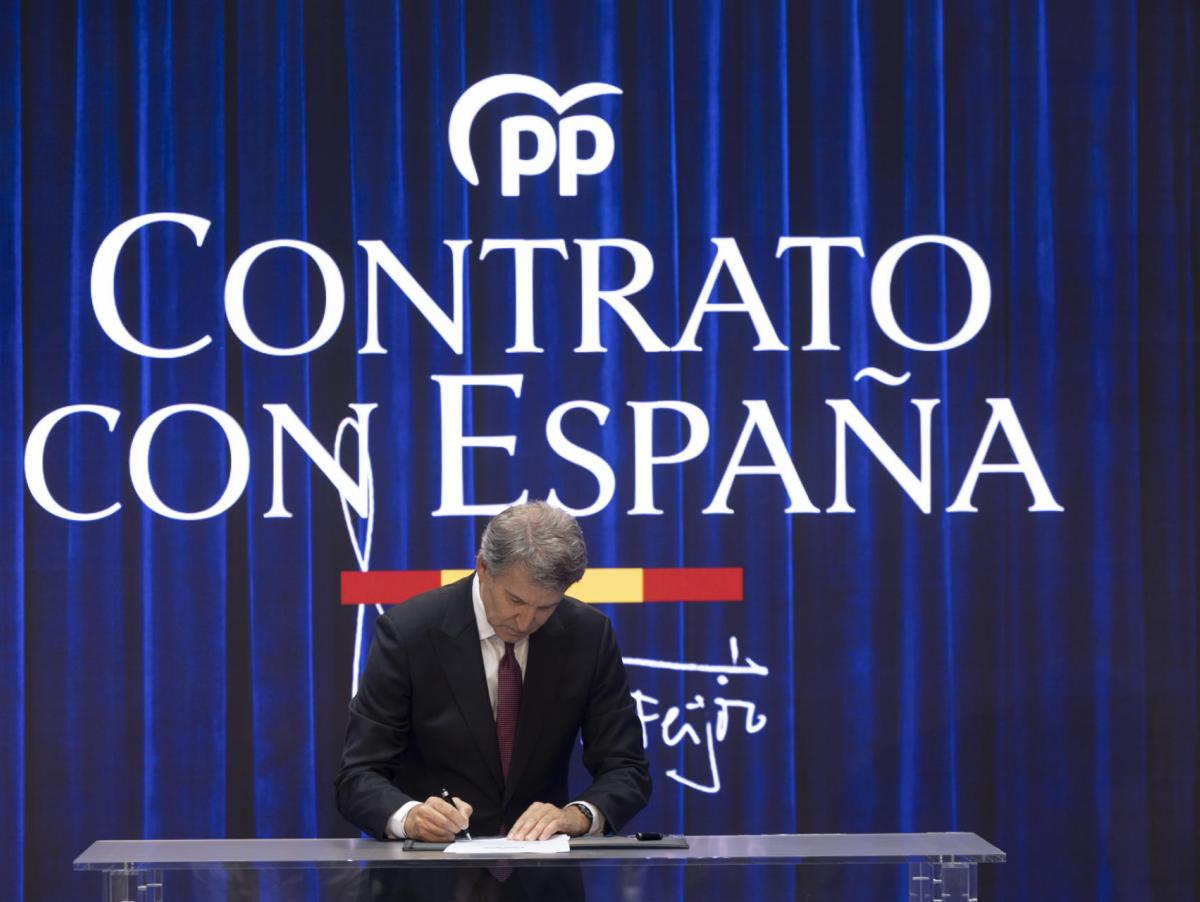 El "contrato" de Feijóo con España pasa por construir "un millón de viviendas" y un sistema para "garantizar" las pensiones futuras