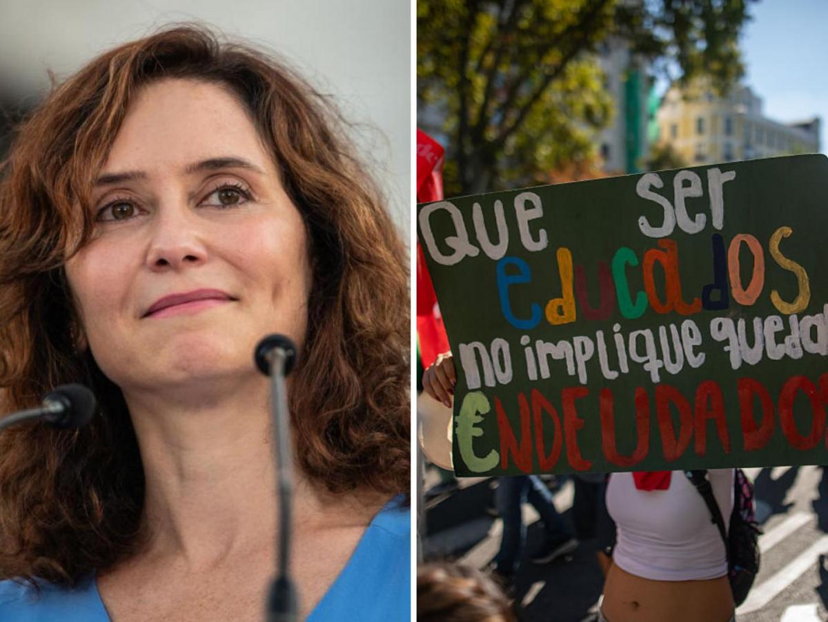 Ayuso llama "coro rociero" a los profesores que se manifiestan en Madrid: a un catedrático de Sevilla le basta una frase para replicar