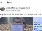 Muestra el cartel que ha puesto el dueño de un perro en la playa y se lleva más de 26.000 'me gusta'