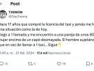 Un taxista cuenta la tensa situación que ha vivido con una clienta de 80 años: minutos decisivos