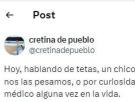 Cuenta la surrealista pregunta que le hizo un chico sobre su pecho: la respuesta que le da es épica