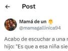 Cuenta la frase que ha soltado "una madre delante de su hijo" sobre otra niña: terrorífico