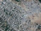 Las imágenes por satélite de los barrios del norte de Gaza antes y después de los ataques aéreos israelíes