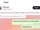 Su mejor amigo borra un mensaje en WhatsApp, le pregunta por qué y la respuesta se lleva la palma