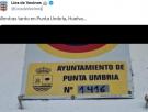 El cartel que han colocado en Punta Umbría es para leerlo despacio y no perder detalle