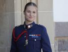 Contenta y de azul: la princesa Leonor ingresa en la Academia del Aire de San Javier para el final de su formación militar
